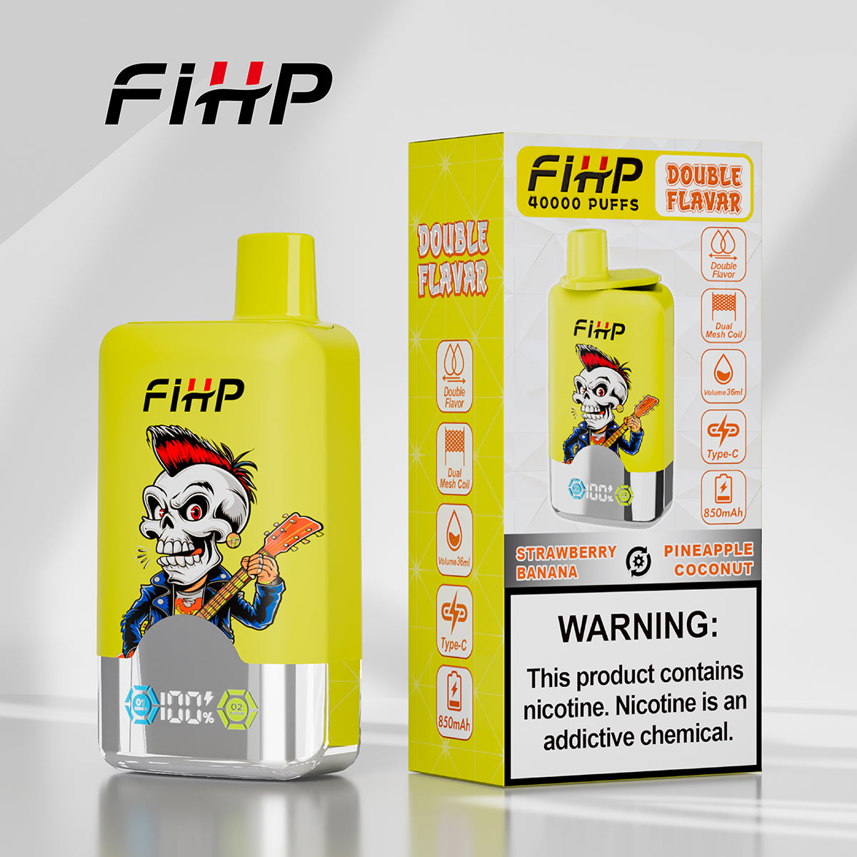 FIHP 40,000 Puffs Double-tastes