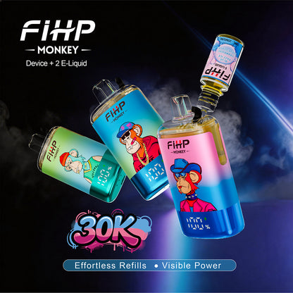 FIHP 30,000 Puffs Monkey Refiilable Vape