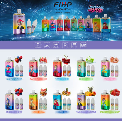 FIHP 30,000 Puffs Monkey Refiilable Vape