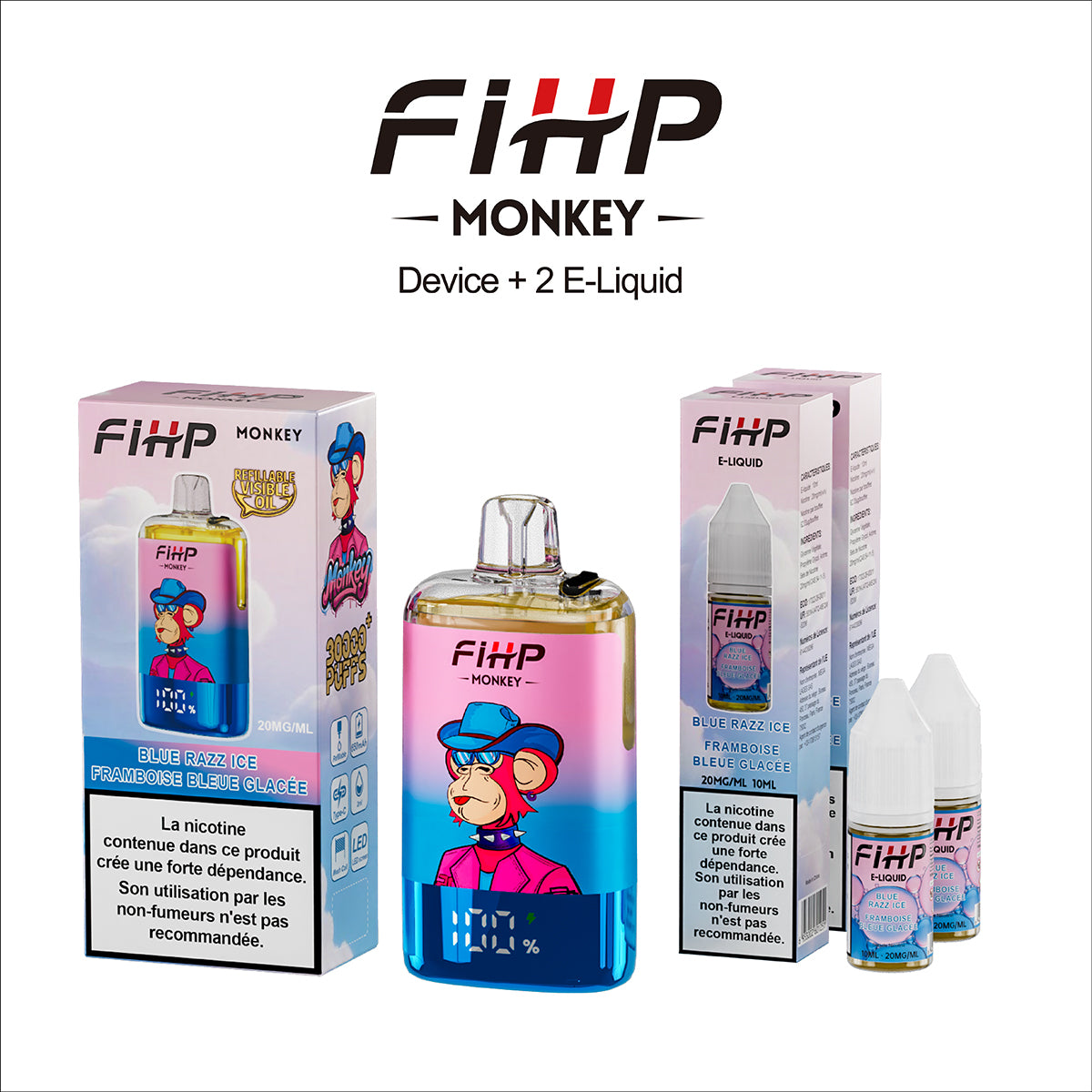 FIHP 30,000 Puffs Monkey Refiilable Vape