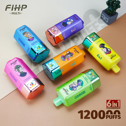 FIHP 120k Puffs 6in1  Multi tastes Vape