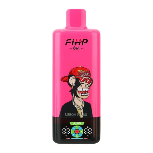 FiHP 200K 8-in-1 disposable vape in the Lemon Lime design