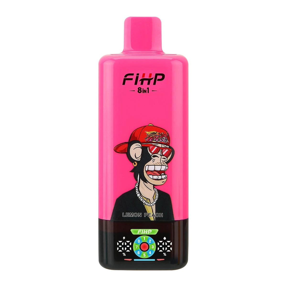 FiHP 200K 8-in-1 disposable vape in the Lemon Lime design