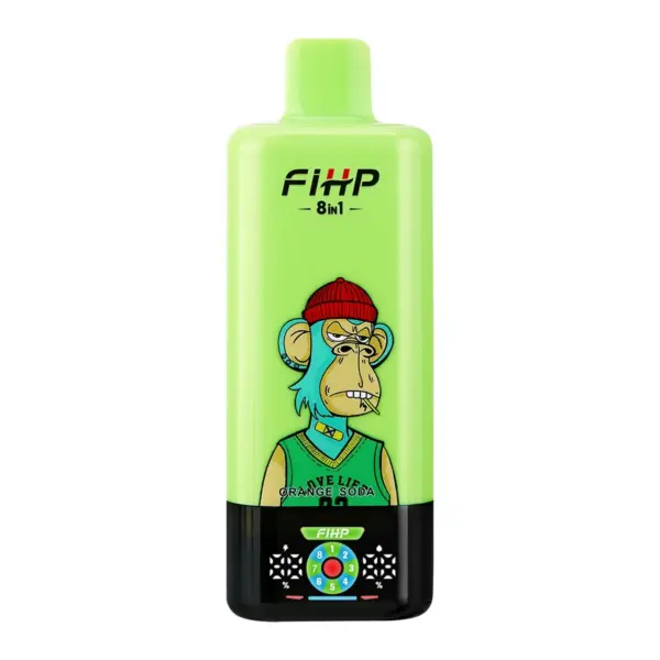 FiHP 200K 8-in-1 disposable vape in the Orange Soda design