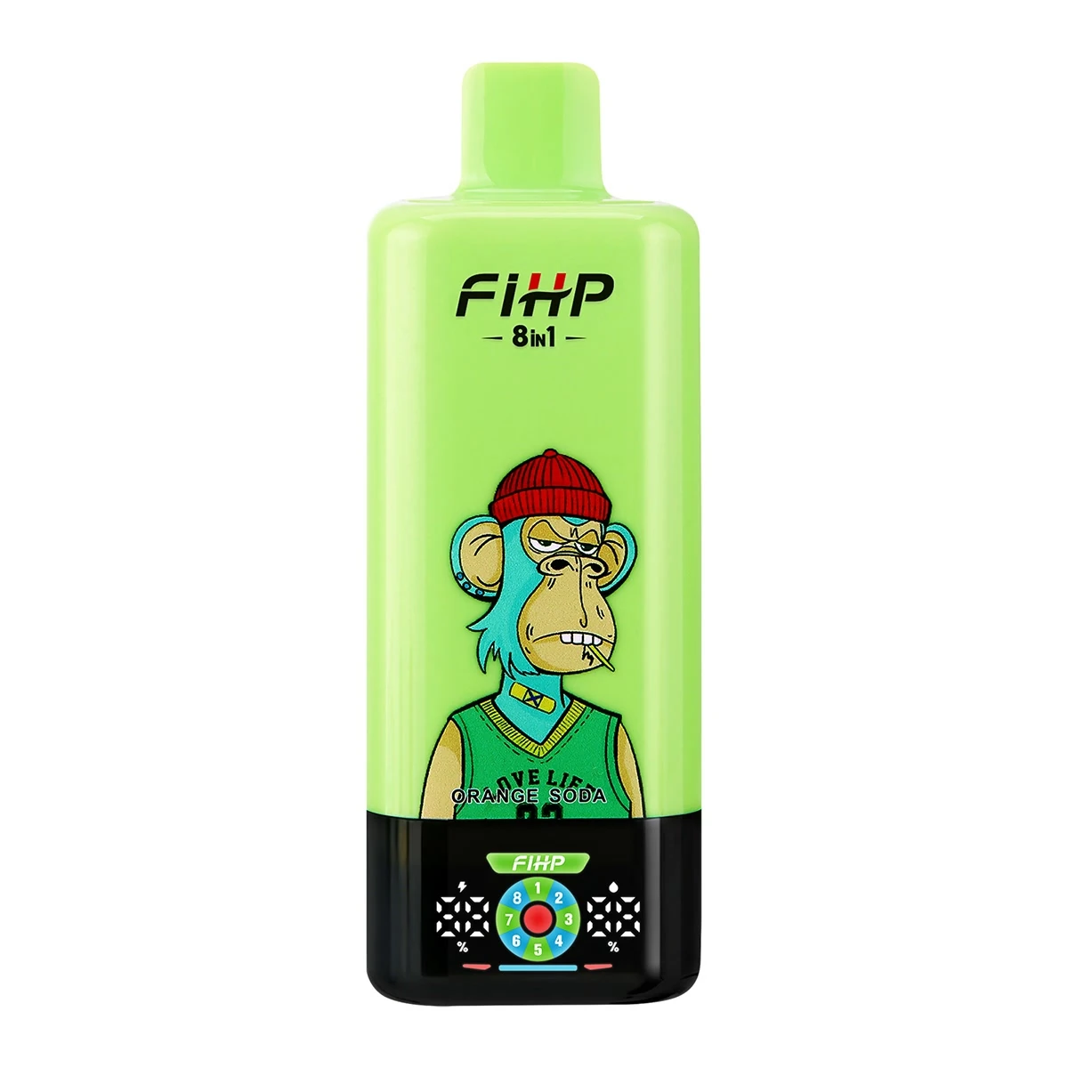 FiHP 200K 8-in-1 disposable vape in the Orange Soda design