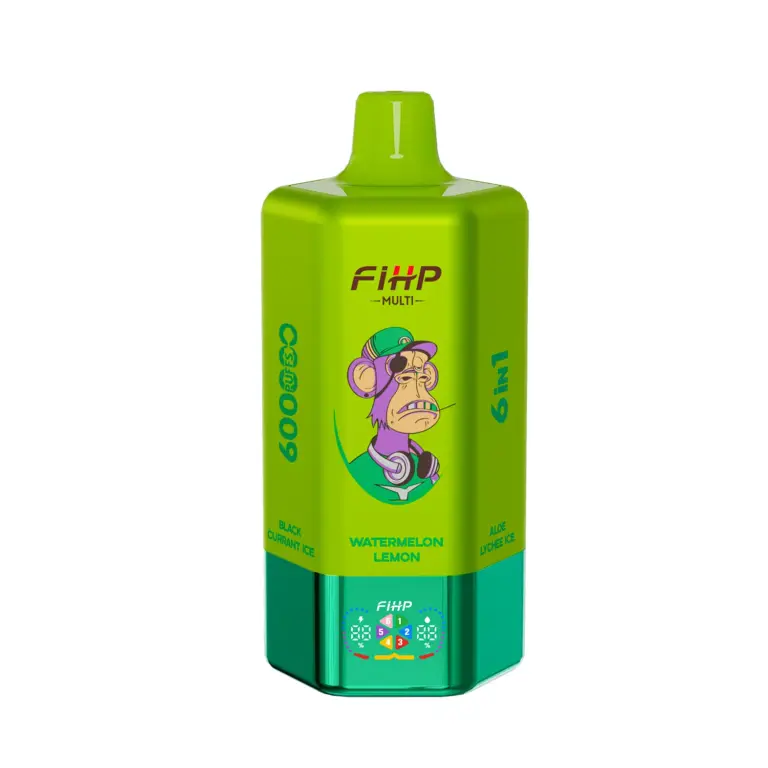 Green FiHP 600K 6-in-1 vape front view