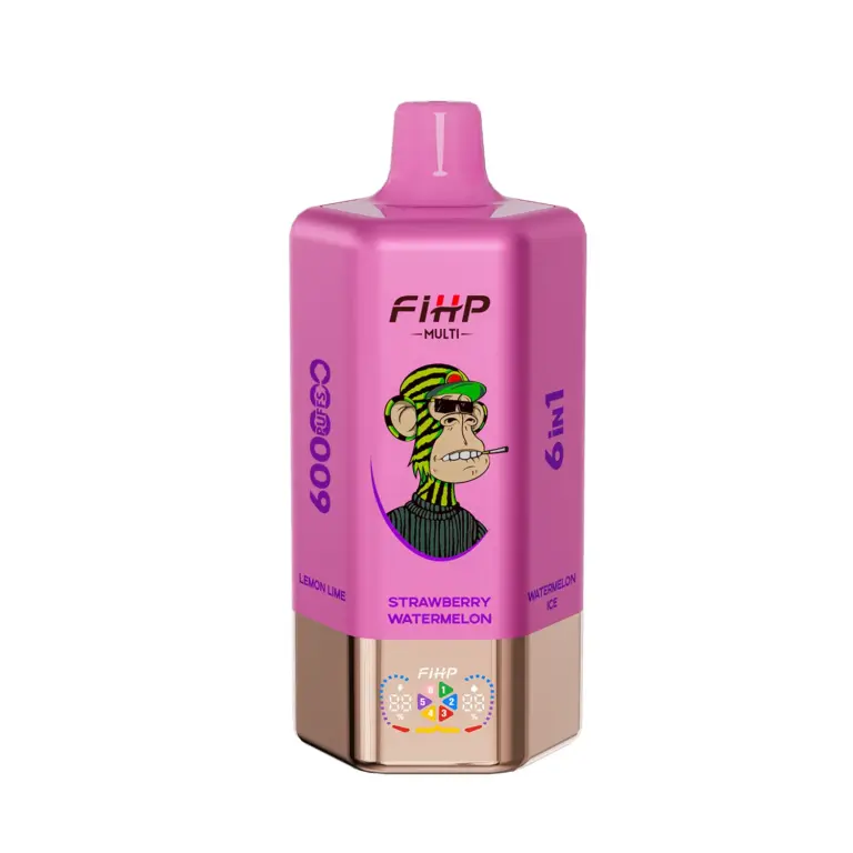 Pink FiHP 600K 6-in-1 vape front view