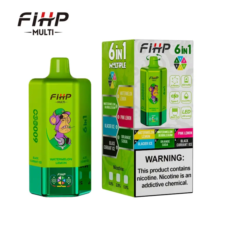 Green FiHP 600K device beside its retail package