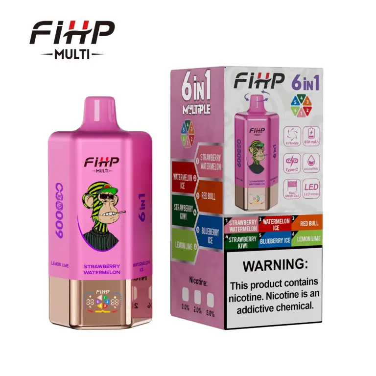 Pink FiHP 600K device beside its retail package